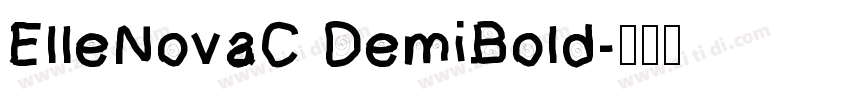 ElleNovaC DemiBold字体转换